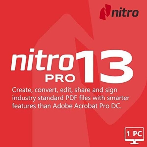 Nitro 13 Pro Pdf | Lifetime Validity For 1 Pc Only